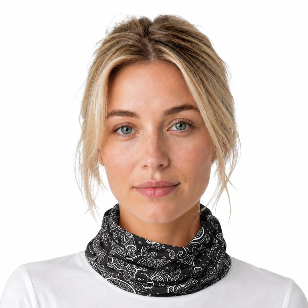 Black Paisley Gaiter Classic Headskinz - Image 4