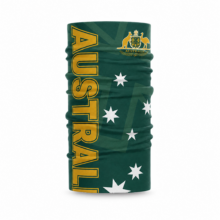 Aussie Green & Gold Flag Headskinz