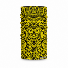 Tribal Tattoo Black & Yellow Headskinz