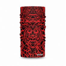 Tribal Tattoo Black & Red Headskinz
