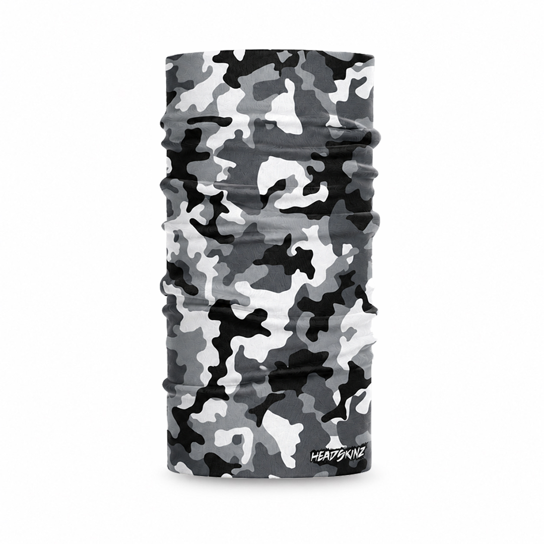 Army Black, Grey & White Camo Headskinz